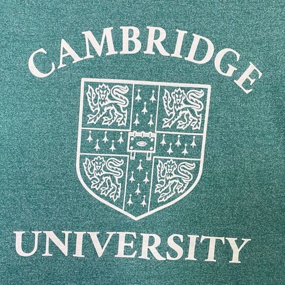 Cambridge University T-Shirt Womens Small Green Fitted Graphic Tee Crest Logo - Picture 5 of 7